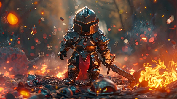 Cuddlefish armor warrior pattern