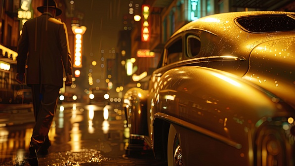 Retro streets pattern