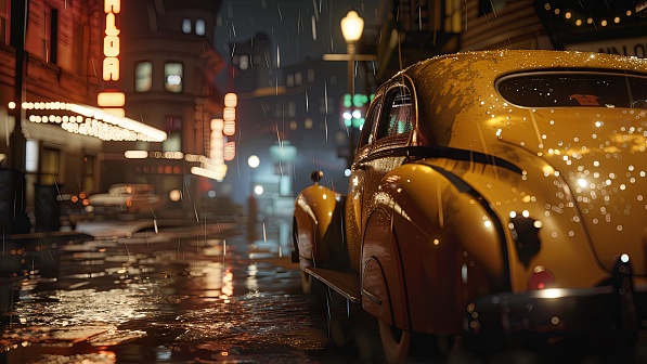 Retro streets pattern