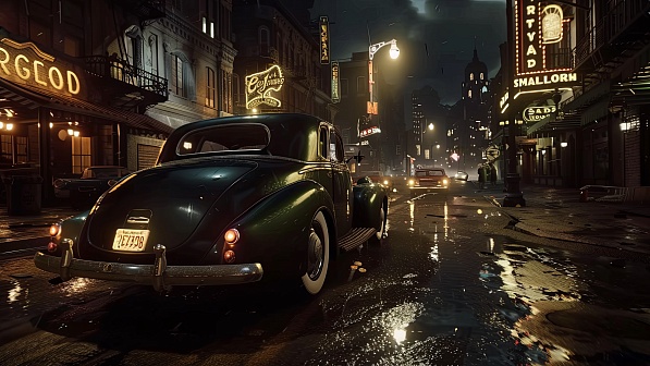 Retro streets pattern