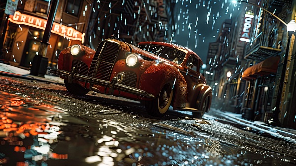Retro streets pattern