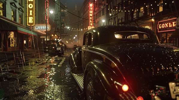 Retro streets pattern