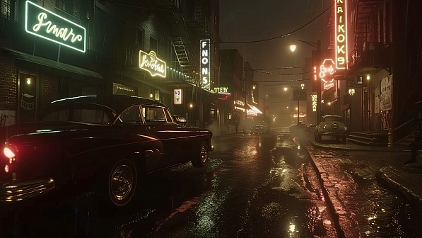 Retro streets pattern