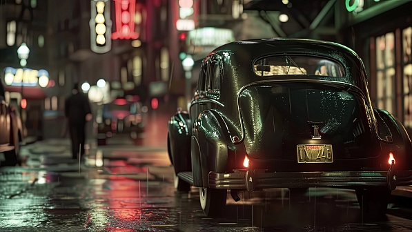 Retro streets pattern