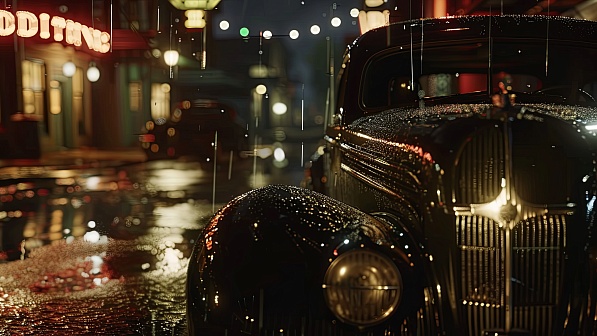 Retro streets pattern