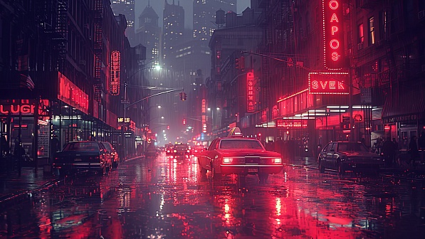 Rainy streets pattern
