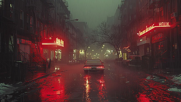 Rainy streets pattern
