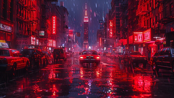 Rainy streets pattern
