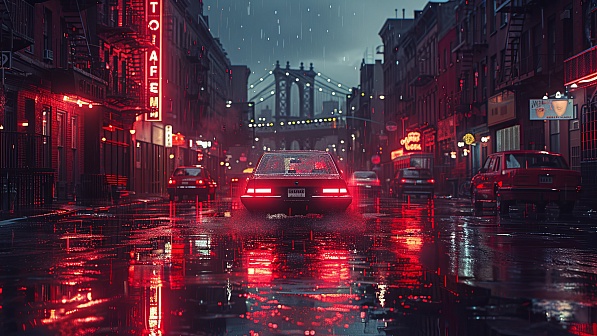 Rainy streets pattern