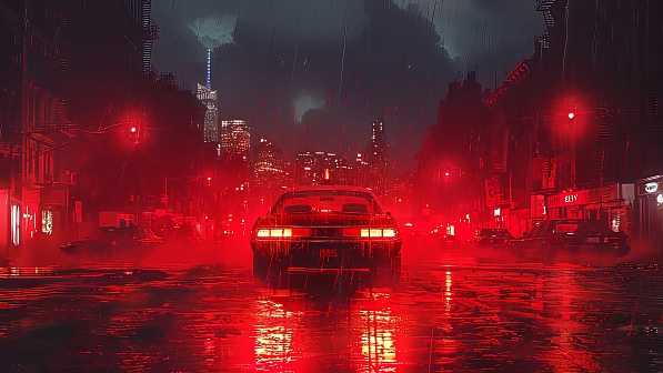 Rainy streets pattern