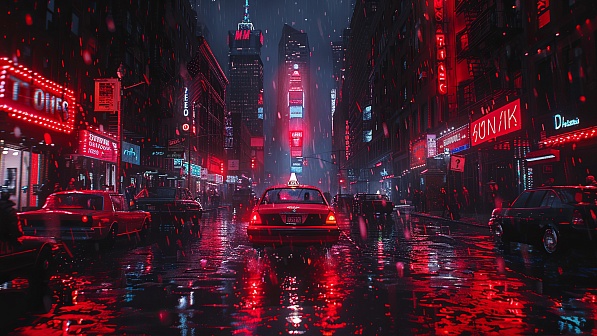 Rainy streets pattern