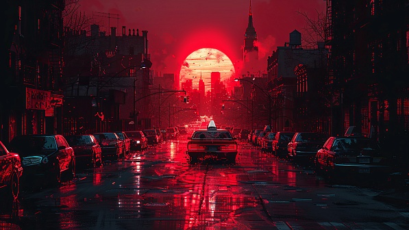Rainy streets pattern