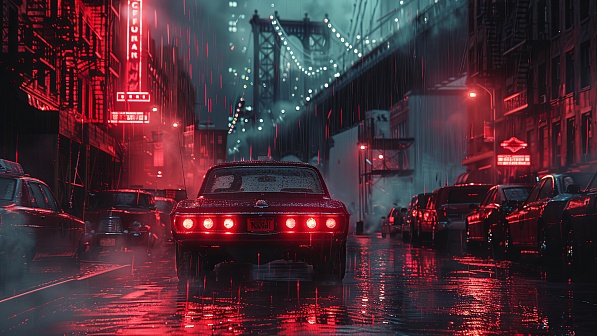 Rainy streets pattern