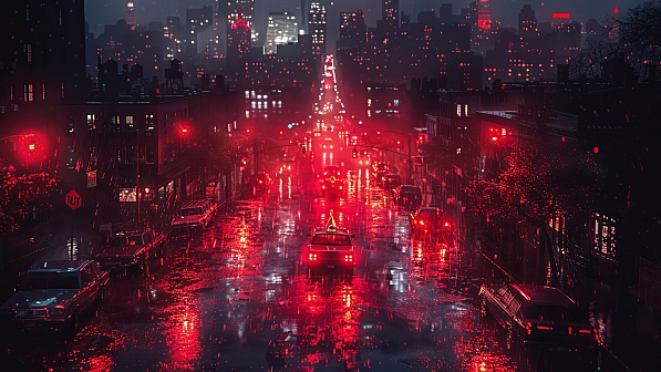 Rainy streets pattern