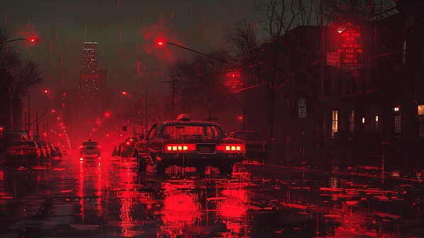 Rainy streets pattern