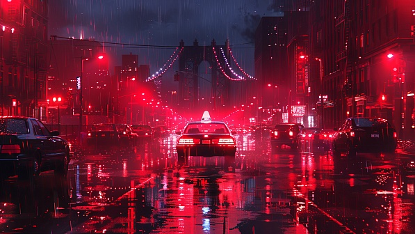Rainy streets pattern