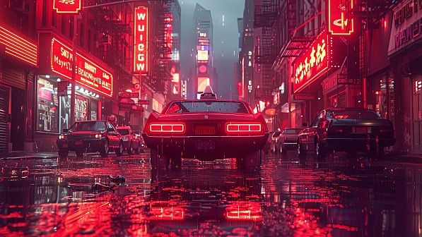 Rainy streets pattern
