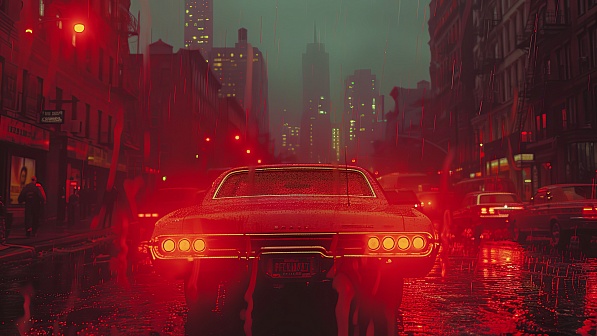 Rainy streets pattern