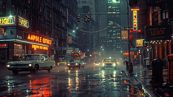 80s style streets pattern