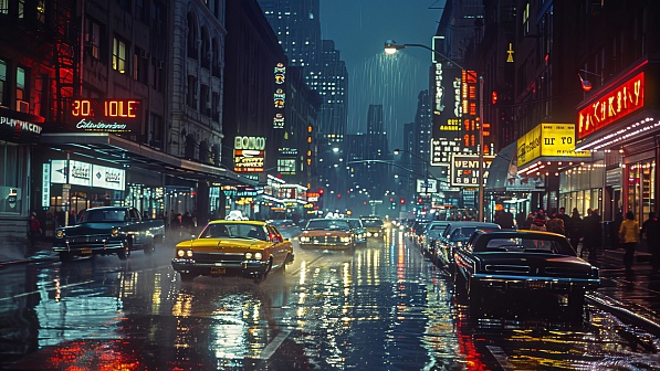 80s style streets pattern
