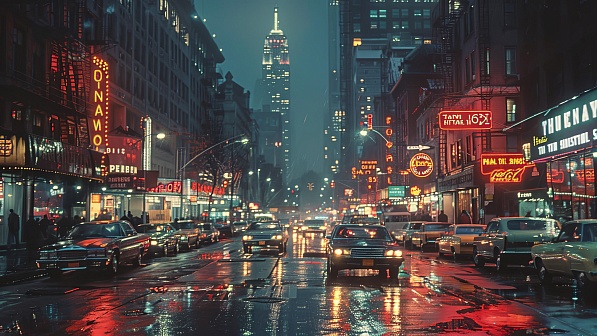 80s style streets pattern