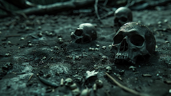 Skull battlefield pattern