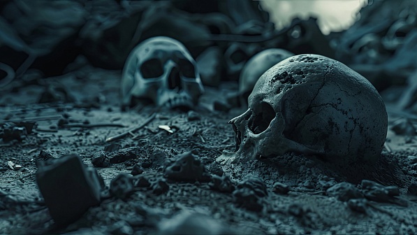 Skull battlefield pattern