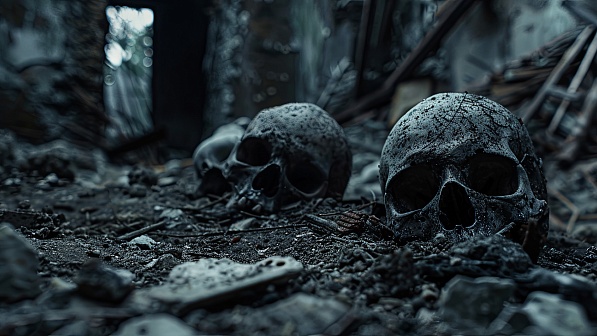 Skull battlefield pattern