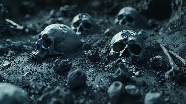Skull battlefield pattern