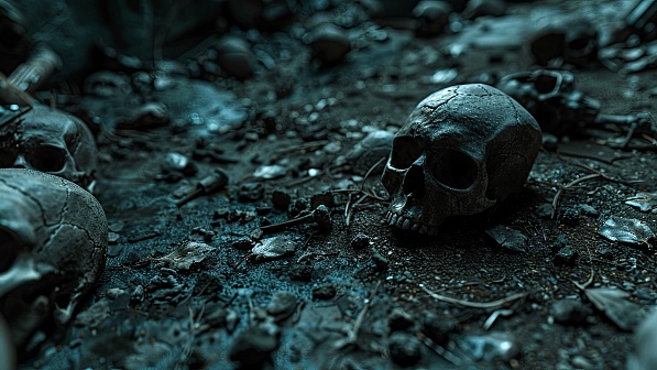 Skull battlefield pattern