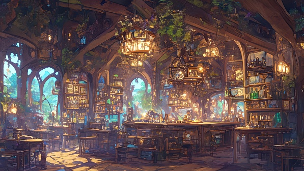 Tavern interior part 2 pattern