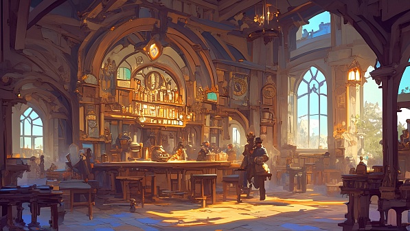 Tavern interior part 2 pattern