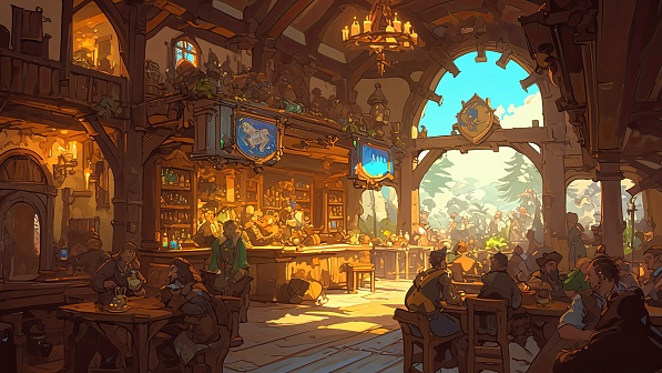 Tavern interior part 2 pattern