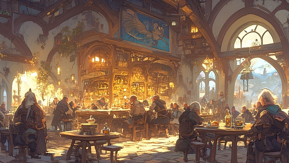 Tavern interior part 2 pattern