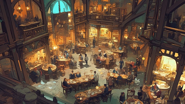 Tavern interior part 2 pattern