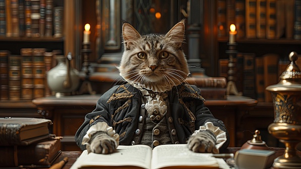 Cat aristocrat pattern