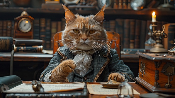 Cat aristocrat pattern