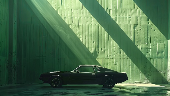 Green car pattern