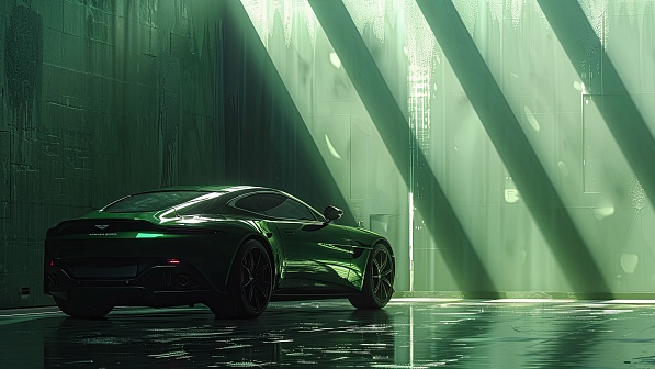 Green car pattern