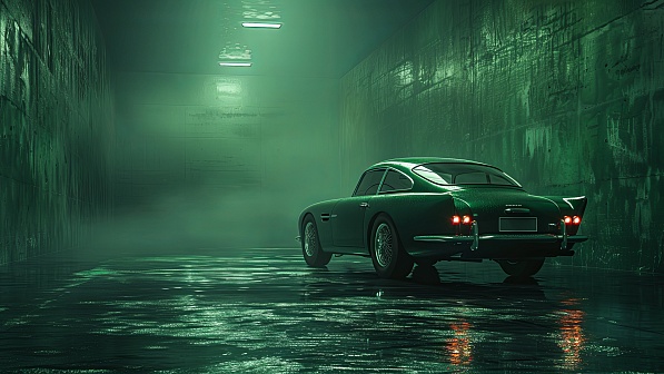 Green car pattern