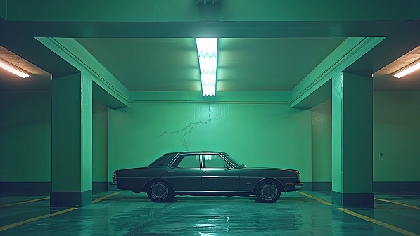 Green car pattern