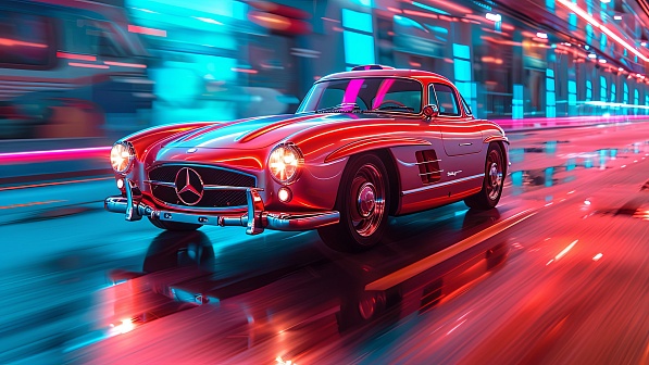 Classic car pattern
