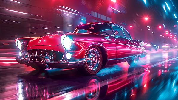 Classic car pattern