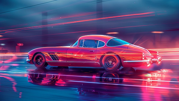 Classic car pattern