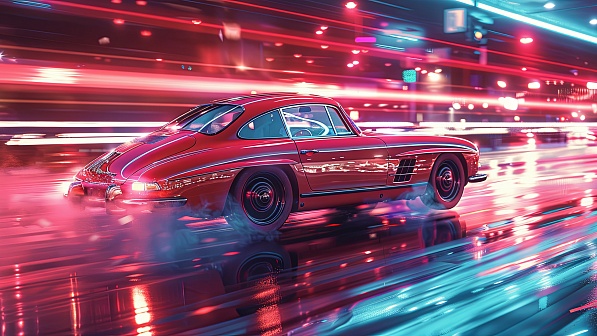Classic car pattern