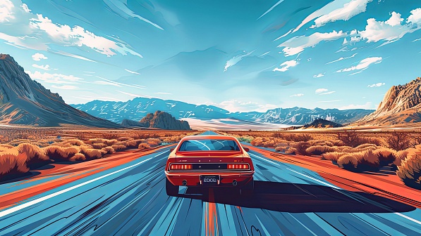 Vivid landscape pattern
