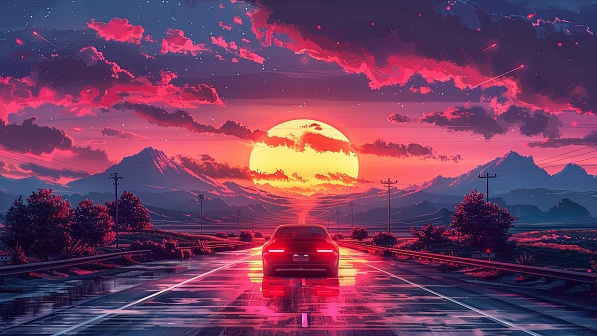 Vivid landscape pattern