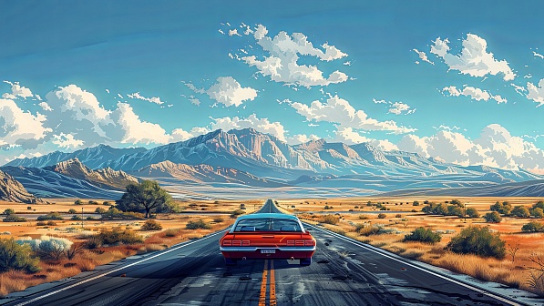 Vivid landscape pattern