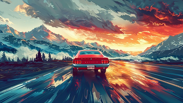 Vivid landscape pattern