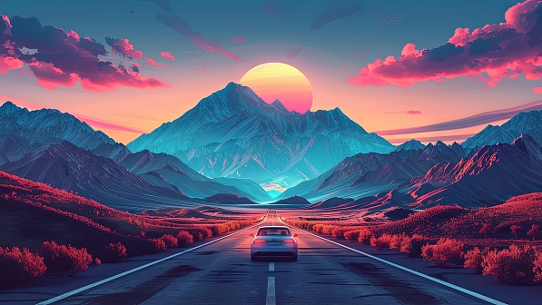 Vivid landscape pattern
